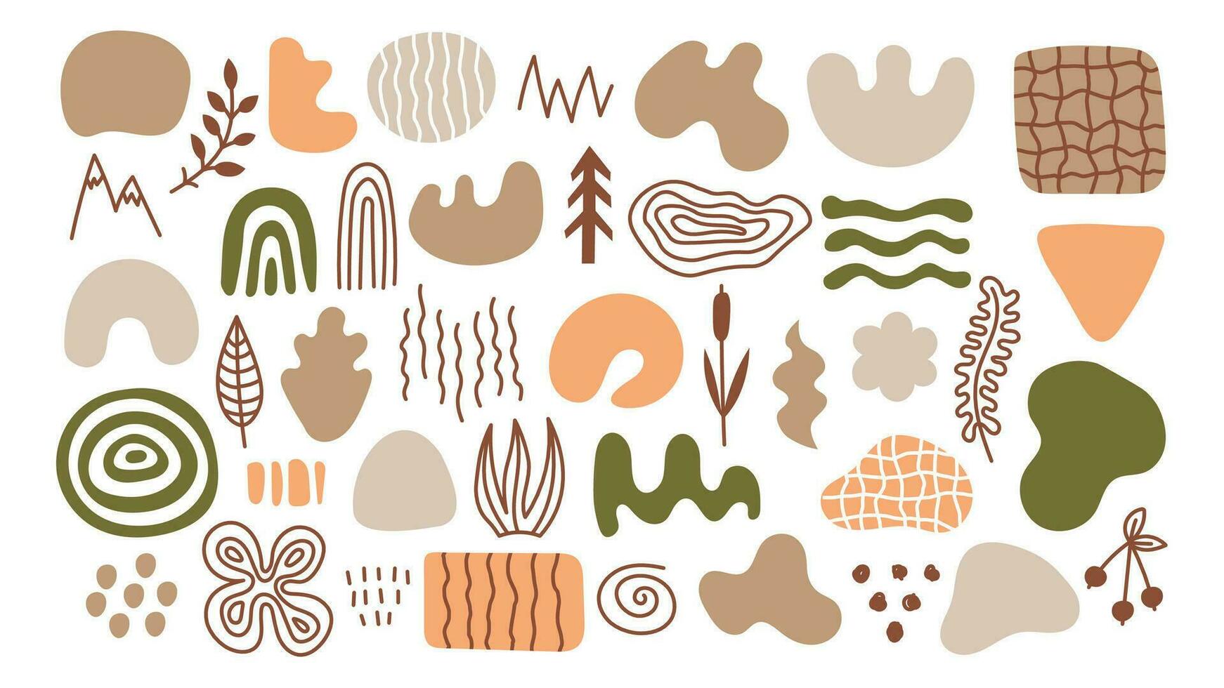 Warm abstract shapes suggesting a relaxed meal without printed words.